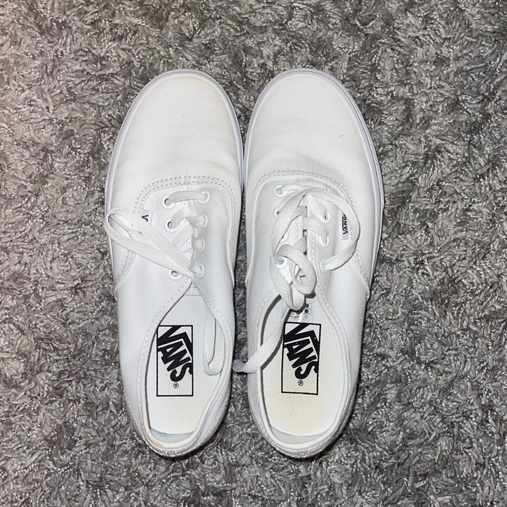Vans white shoes